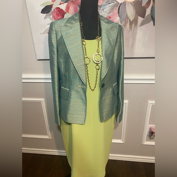 Jones Studio Vibrant Green Dress - Picture 10 of 15